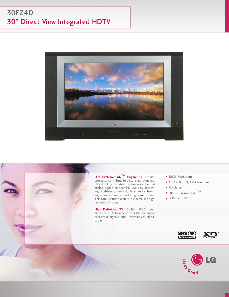 LG 30FZ4D User Manual | 2 pages