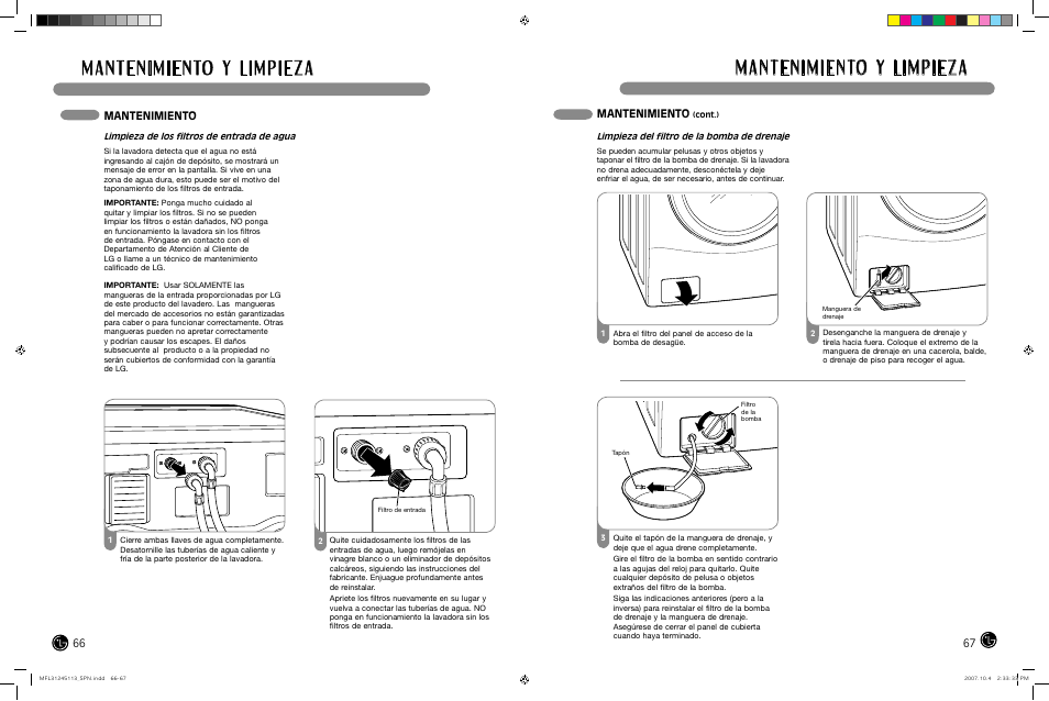 LG TROMM WM2455H User Manual | Page 34 / 41