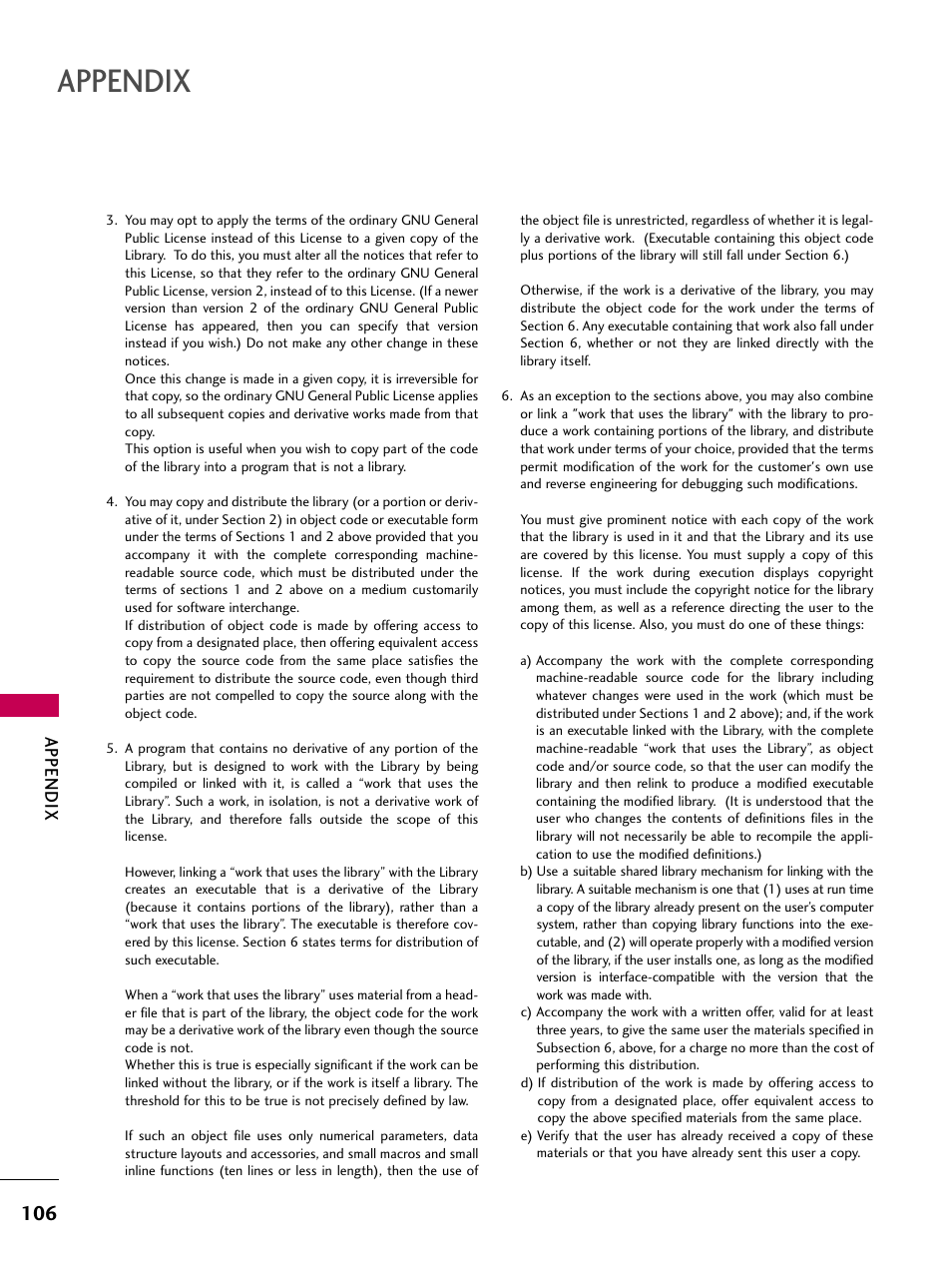 Appendix | LG 2230DC User Manual | Page 108 / 116