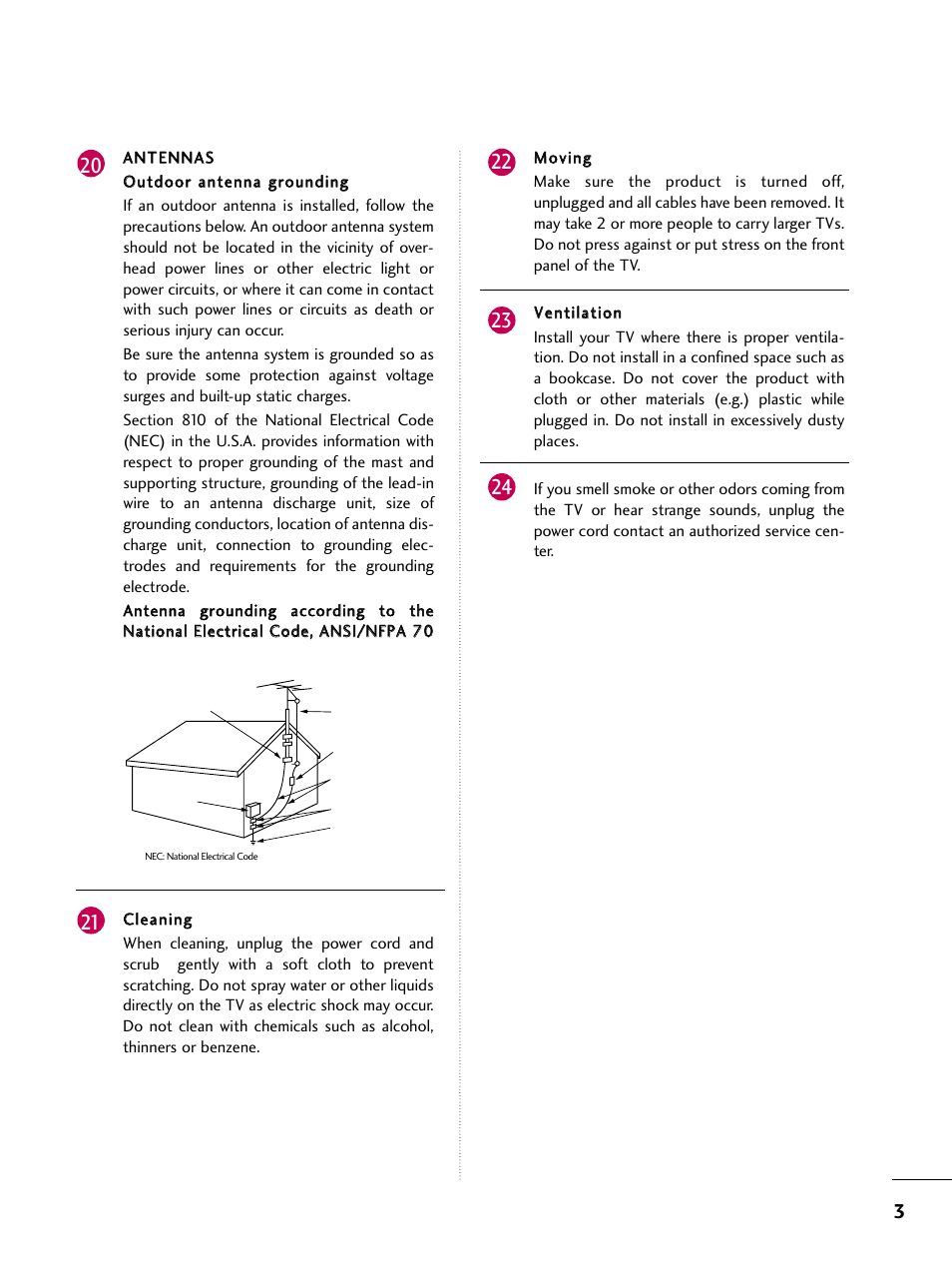 LG 2230DC User Manual | Page 5 / 116