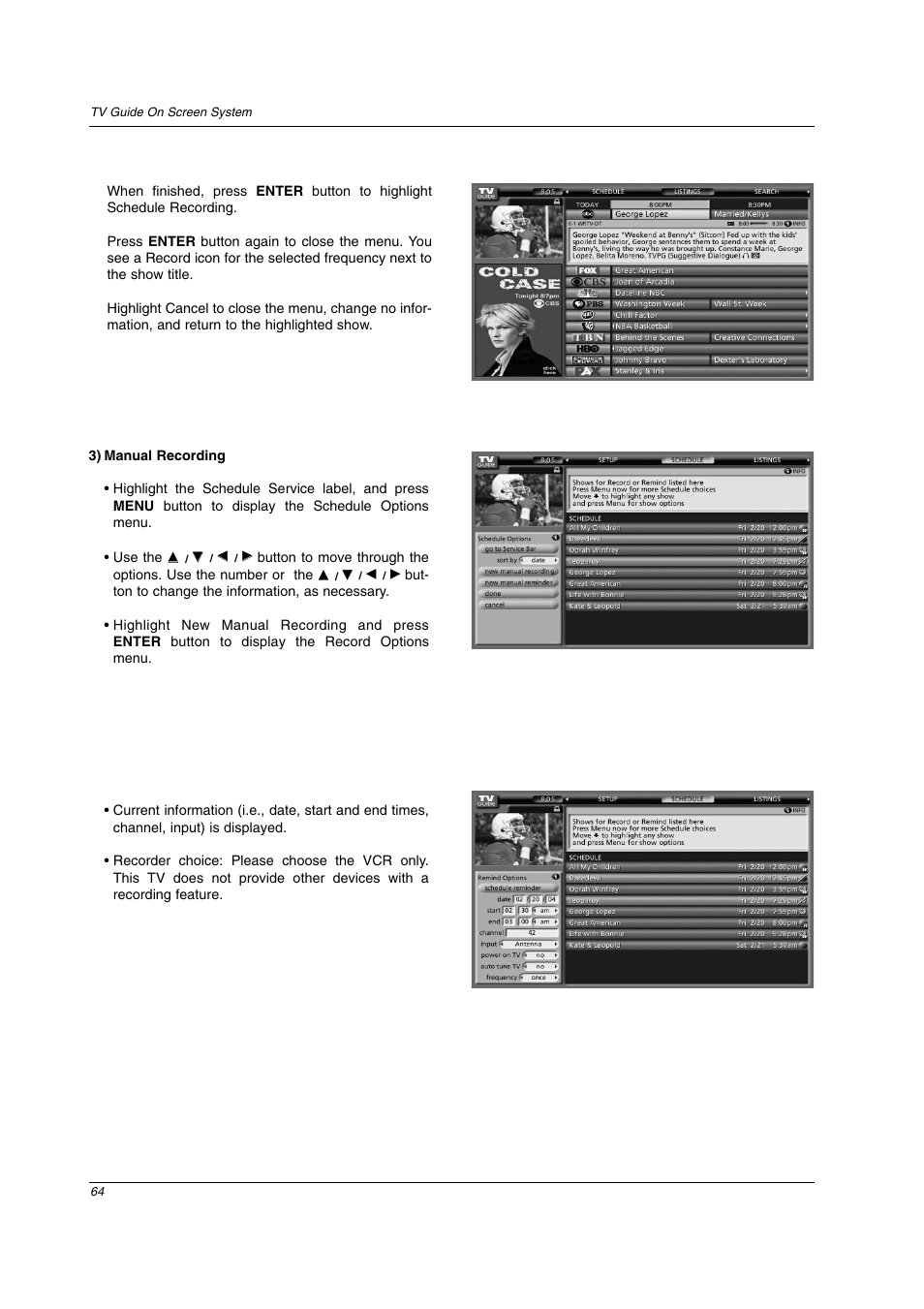 LG 26LX2D User Manual | Page 64 / 116