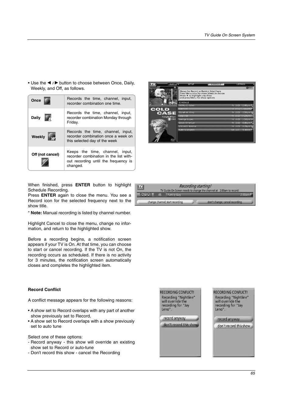 LG 26LX2D User Manual | Page 65 / 116