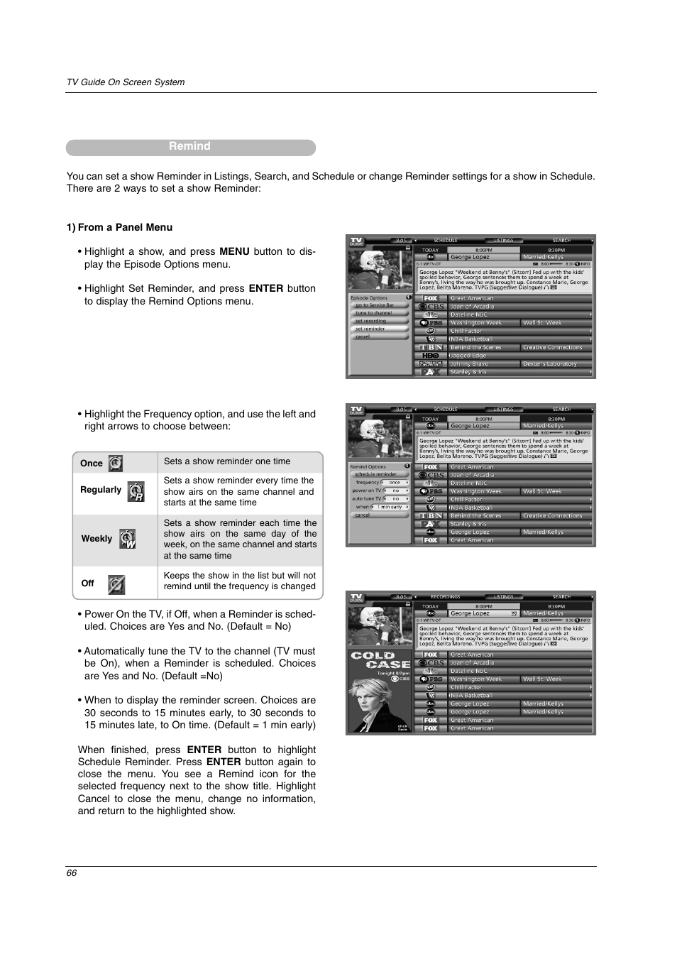 LG 26LX2D User Manual | Page 66 / 116