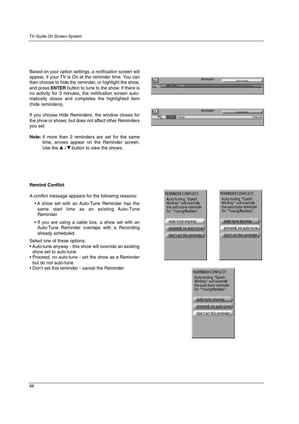LG 26LX2D User Manual | Page 68 / 116