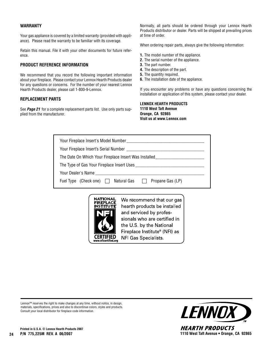 LG B-VENT GAS GC3 User Manual | Page 24 / 24