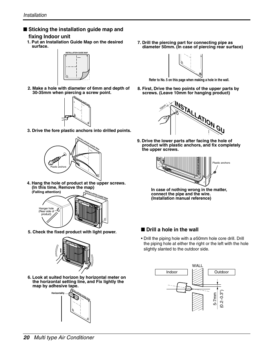 Inst alla tion gu | LG A2UH243FA0(LMU240HE) User Manual | Page 20 / 86