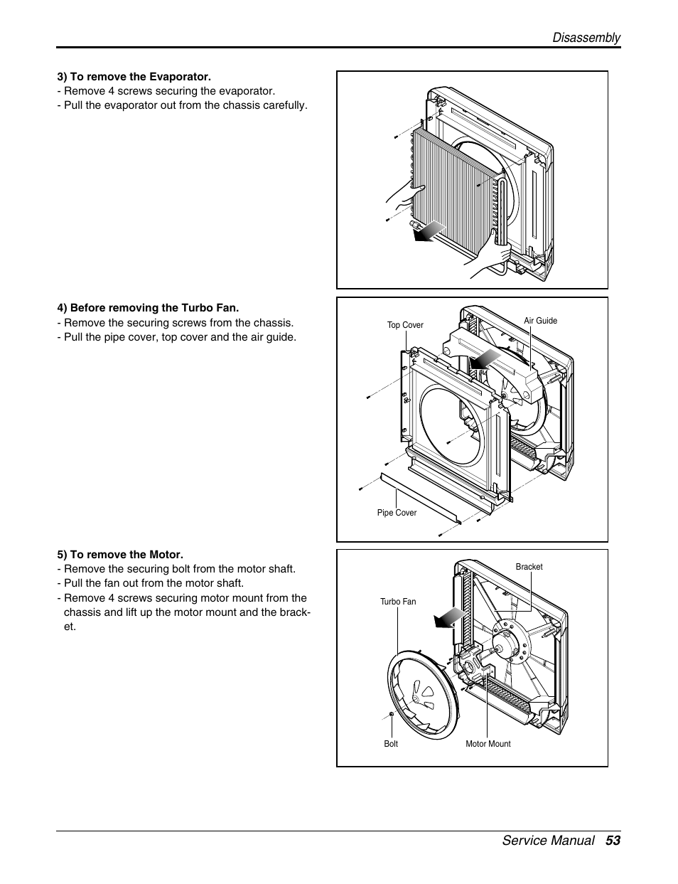 Service manual 53 disassembly | LG A2UH243FA0(LMU240HE) User Manual | Page 53 / 86