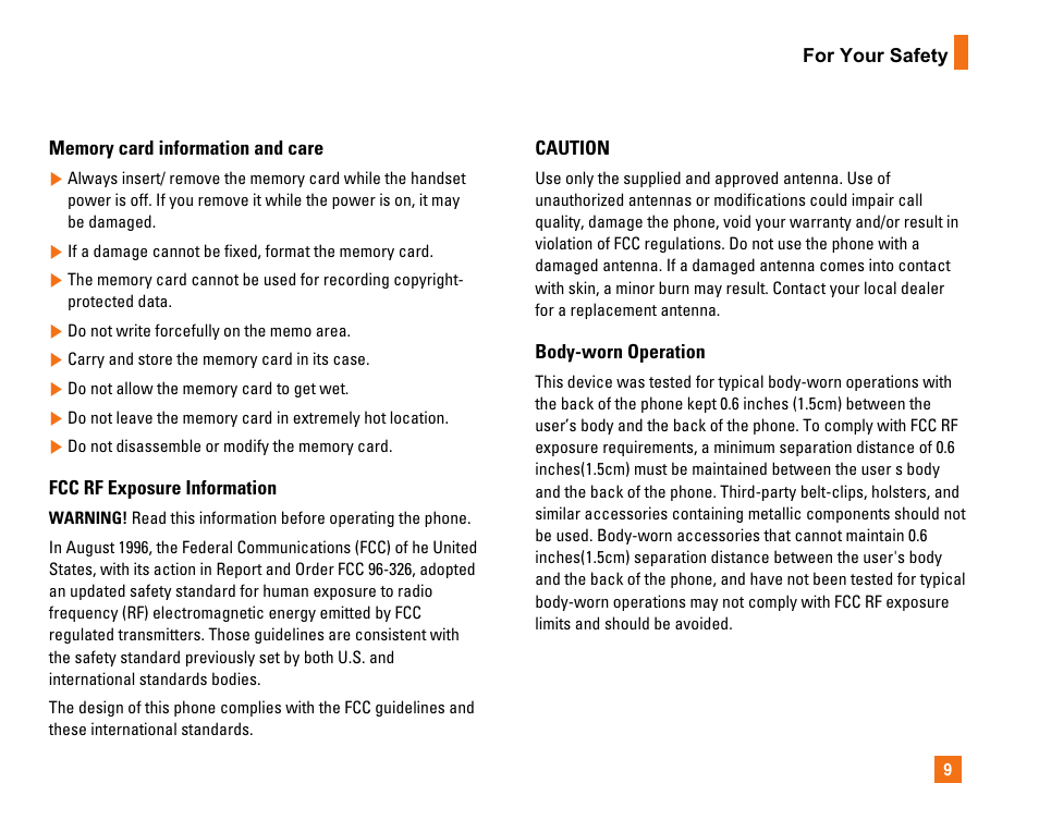 LG CU320 User Manual | Page 13 / 99