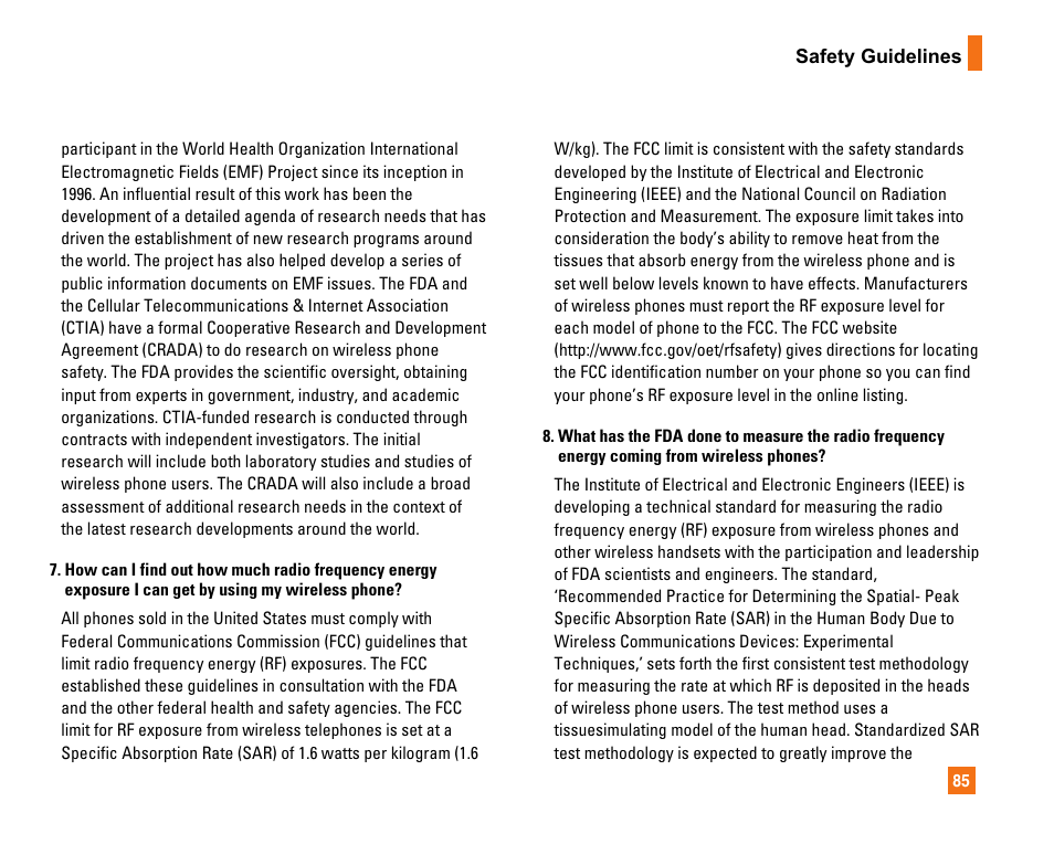 LG CU320 User Manual | Page 89 / 99