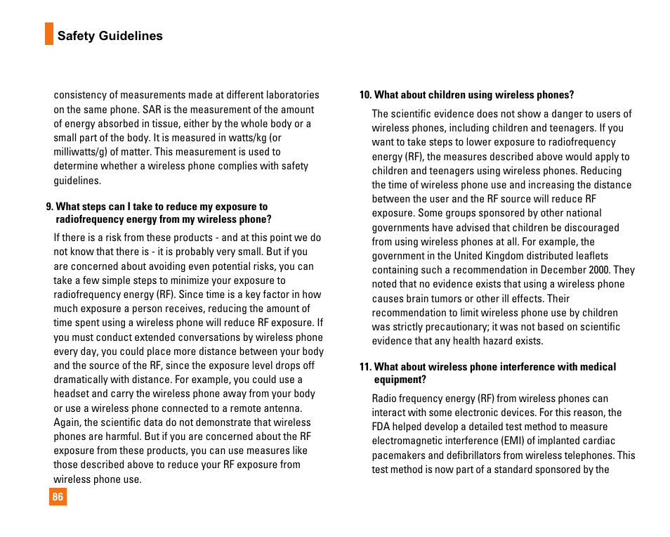 LG CU320 User Manual | Page 90 / 99