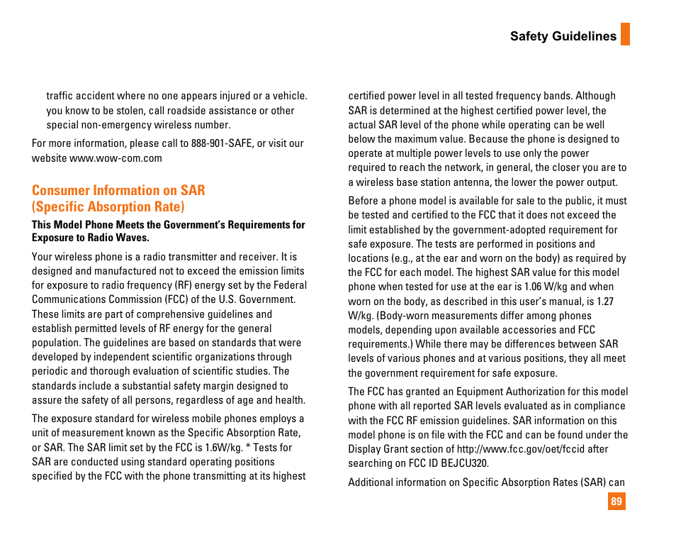 LG CU320 User Manual | Page 93 / 99