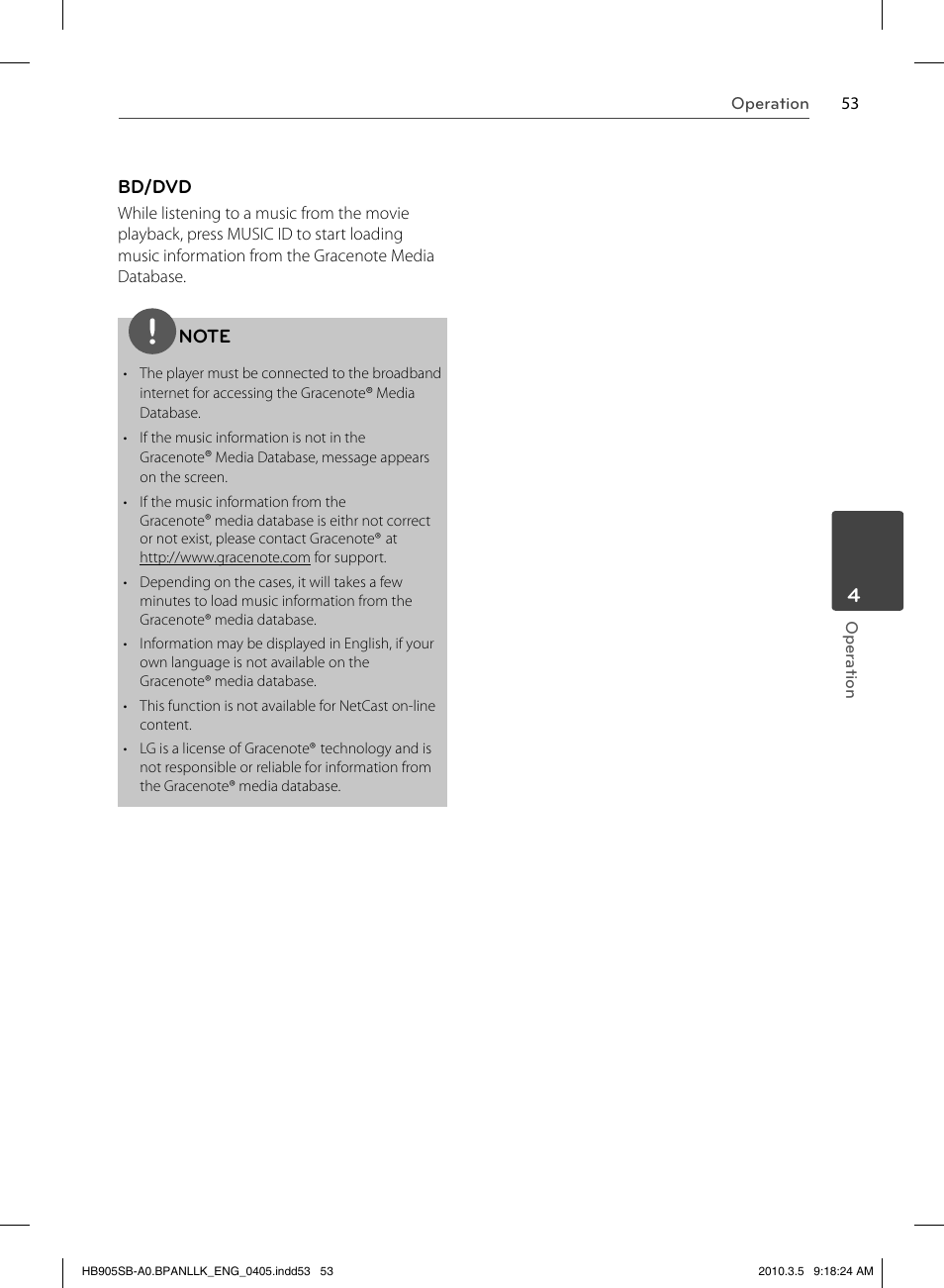 Bd/dvd | LG HB905SB User Manual | Page 53 / 88