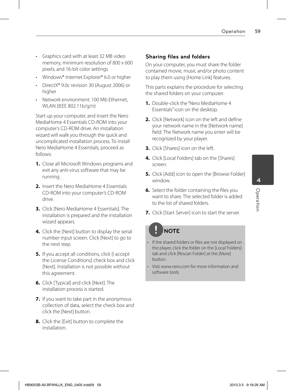 LG HB905SB User Manual | Page 59 / 88