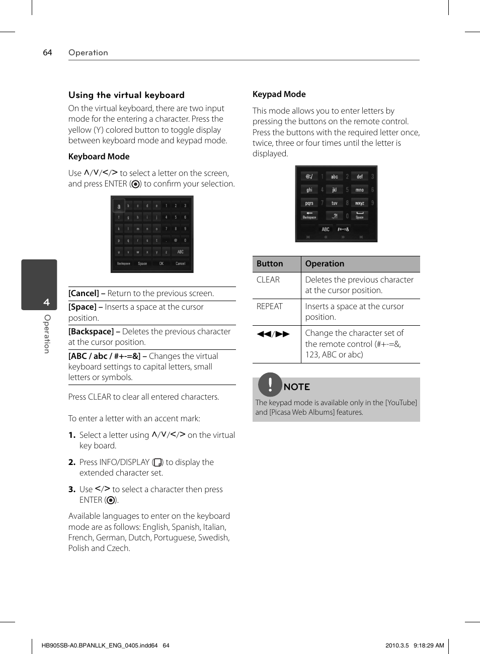 LG HB905SB User Manual | Page 64 / 88