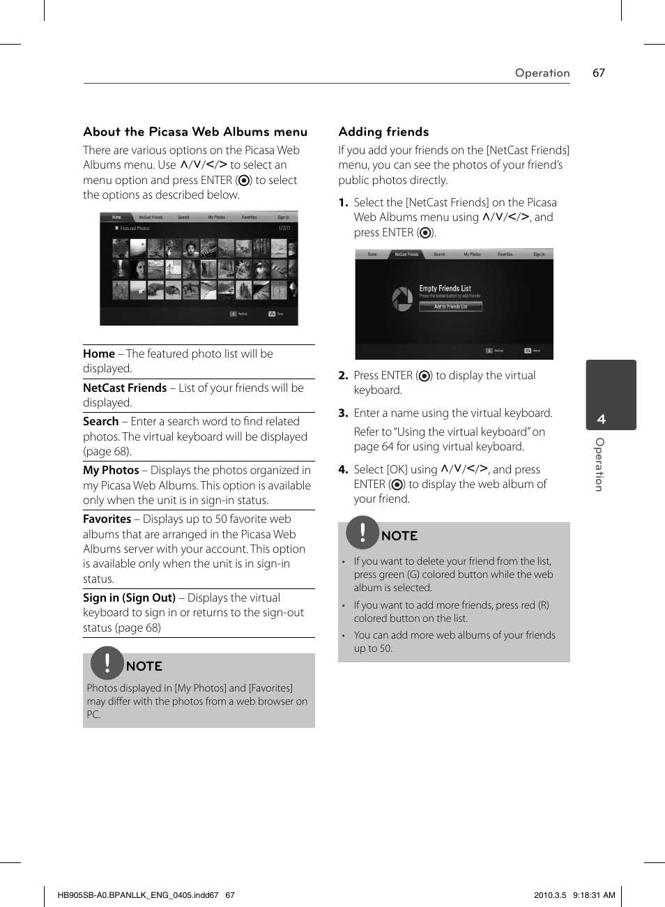 LG HB905SB User Manual | Page 67 / 88