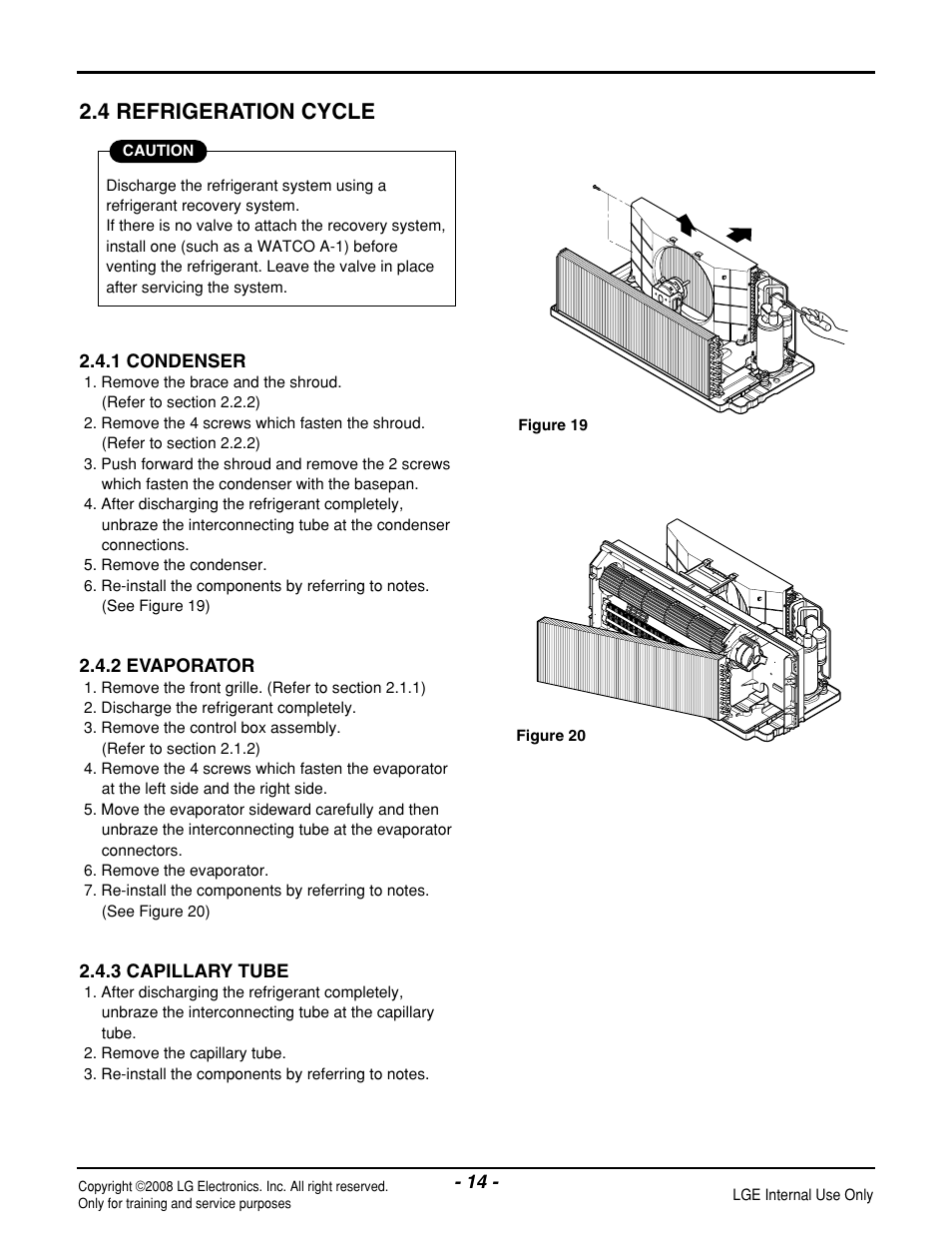 4 refrigeration cycle | LG LP121CEM-Y8 User Manual | Page 14 / 48