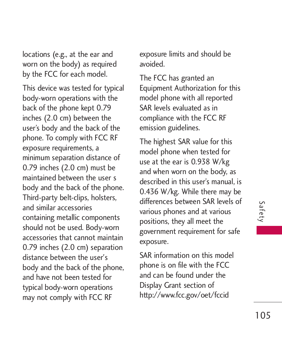 LG AX310 User Manual | Page 107 / 119