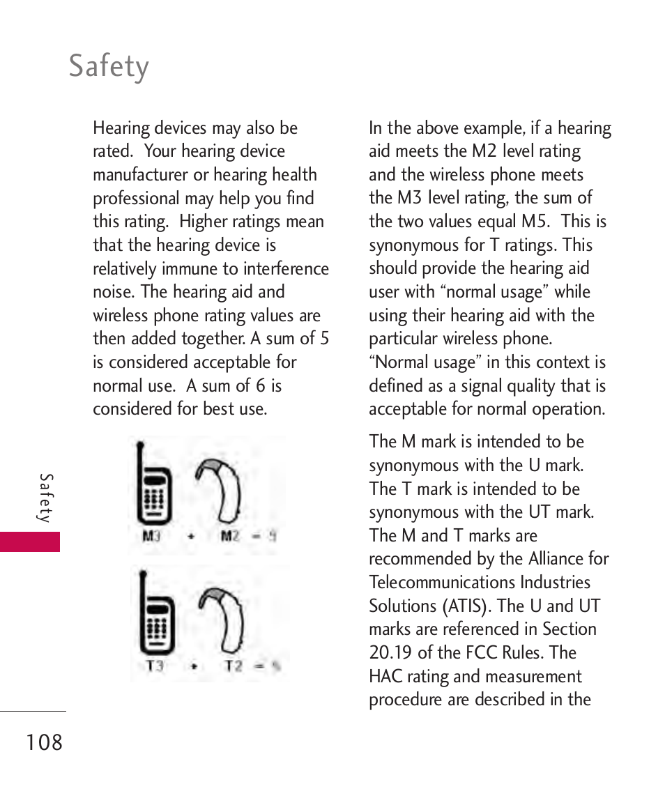 Safety | LG AX310 User Manual | Page 110 / 119