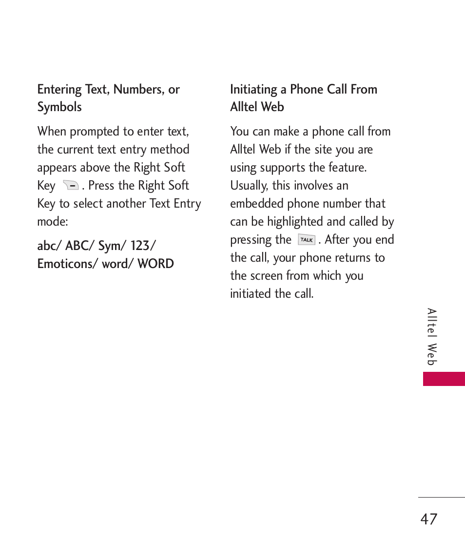 LG AX310 User Manual | Page 49 / 119