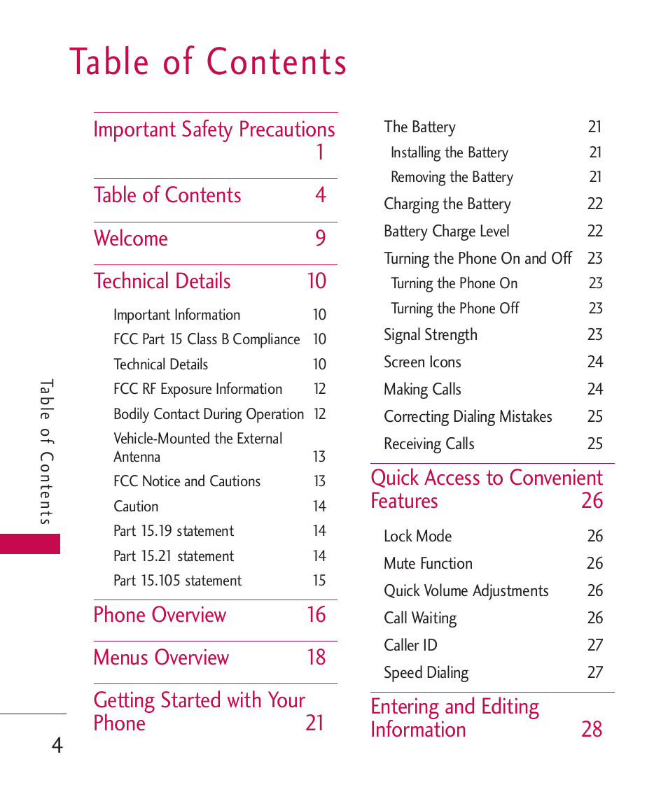 LG AX310 User Manual | Page 6 / 119