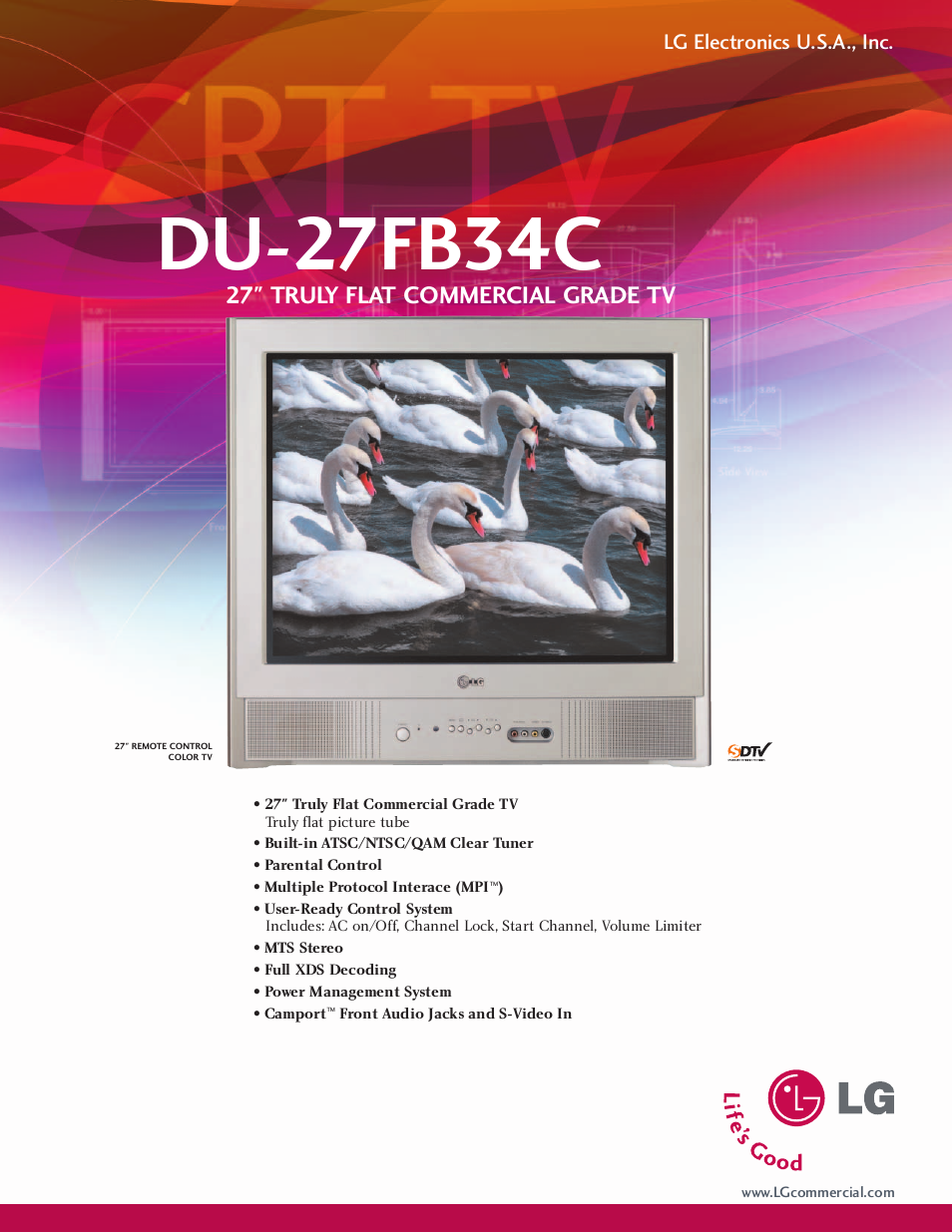 LG DU-27FB34C User Manual | 2 pages