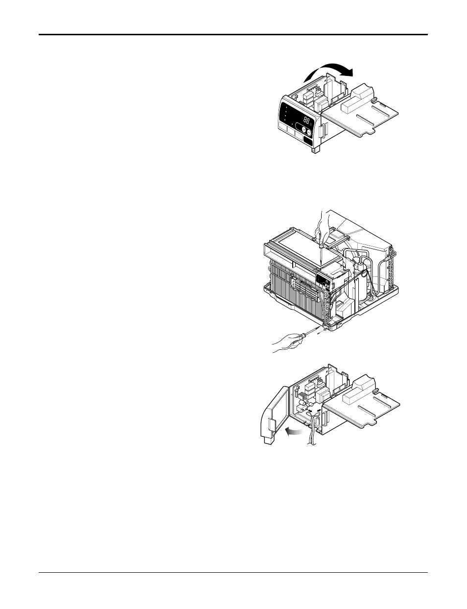 Service manual 15 disassembly 9. capacitor, Power cord, Figure 24 figure 23 | Po w er mo de fan sp ee d tim er ˚c | LG L1804R User Manual | Page 15 / 39