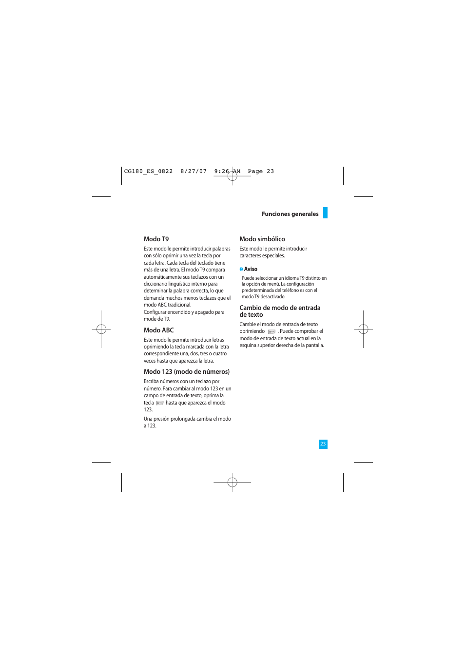 LG CG180 User Manual | Page 113 / 182