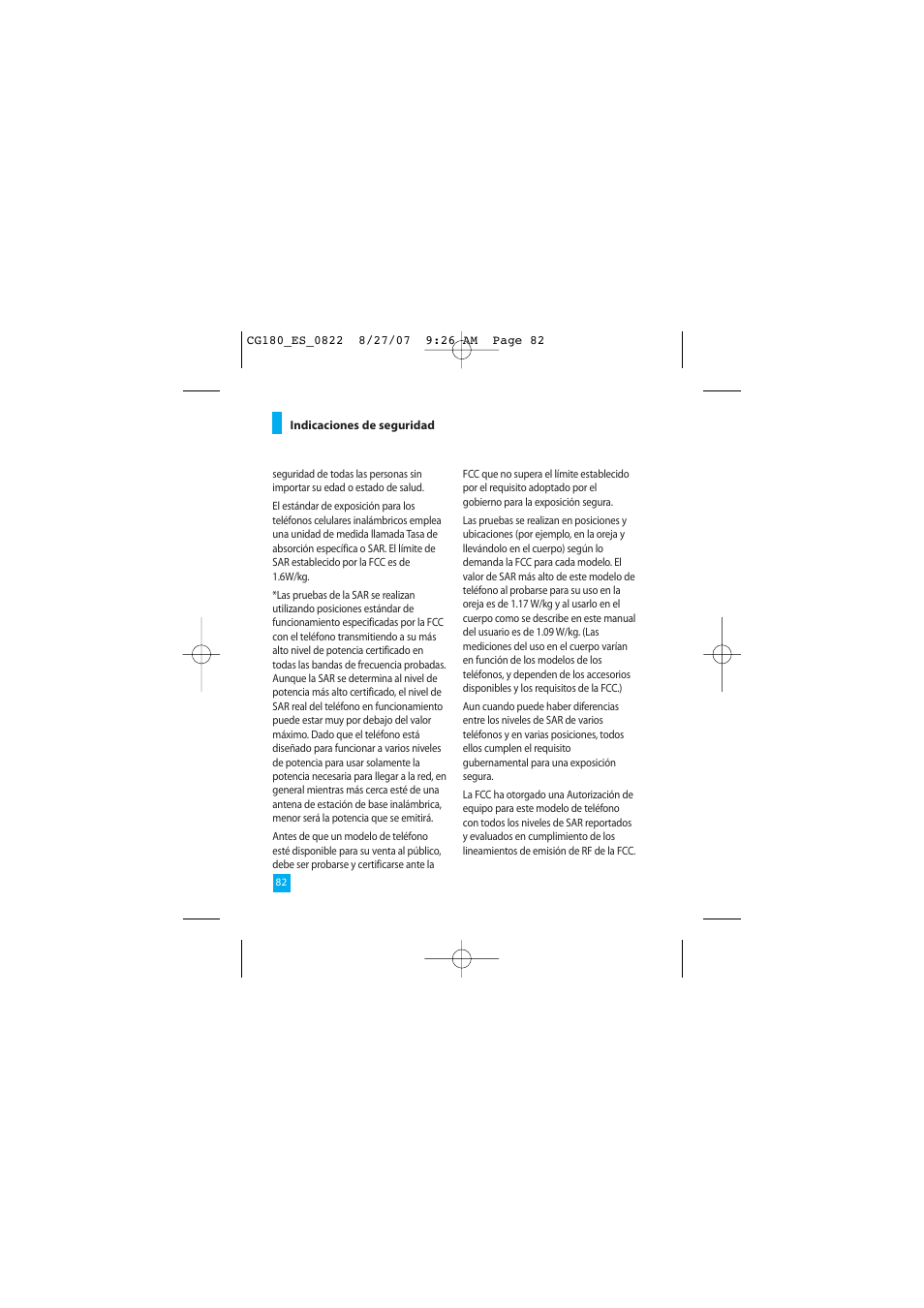LG CG180 User Manual | Page 172 / 182