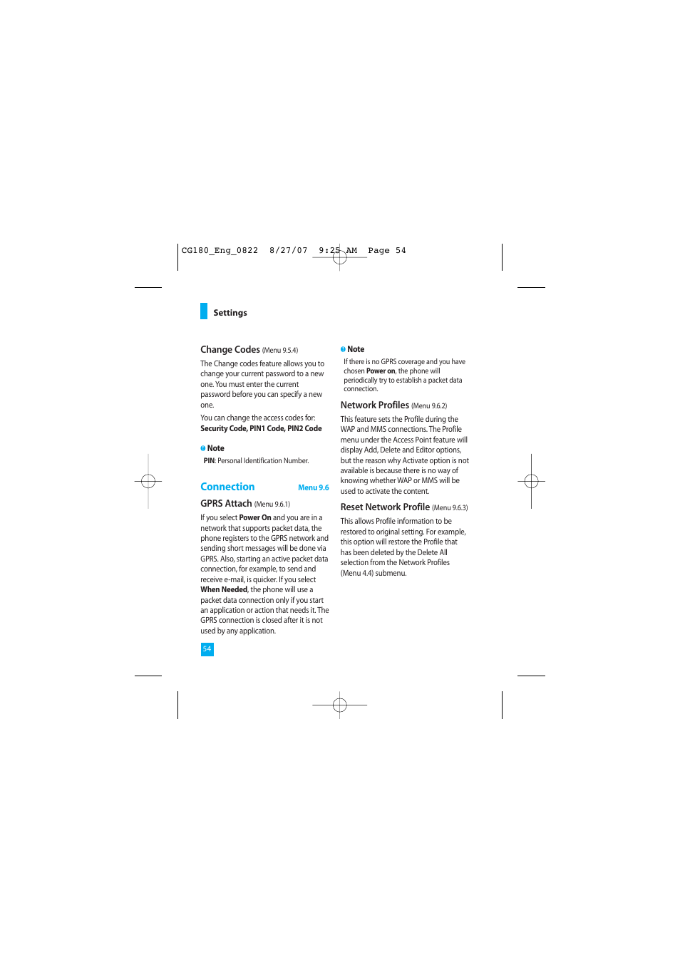 Connection | LG CG180 User Manual | Page 58 / 182