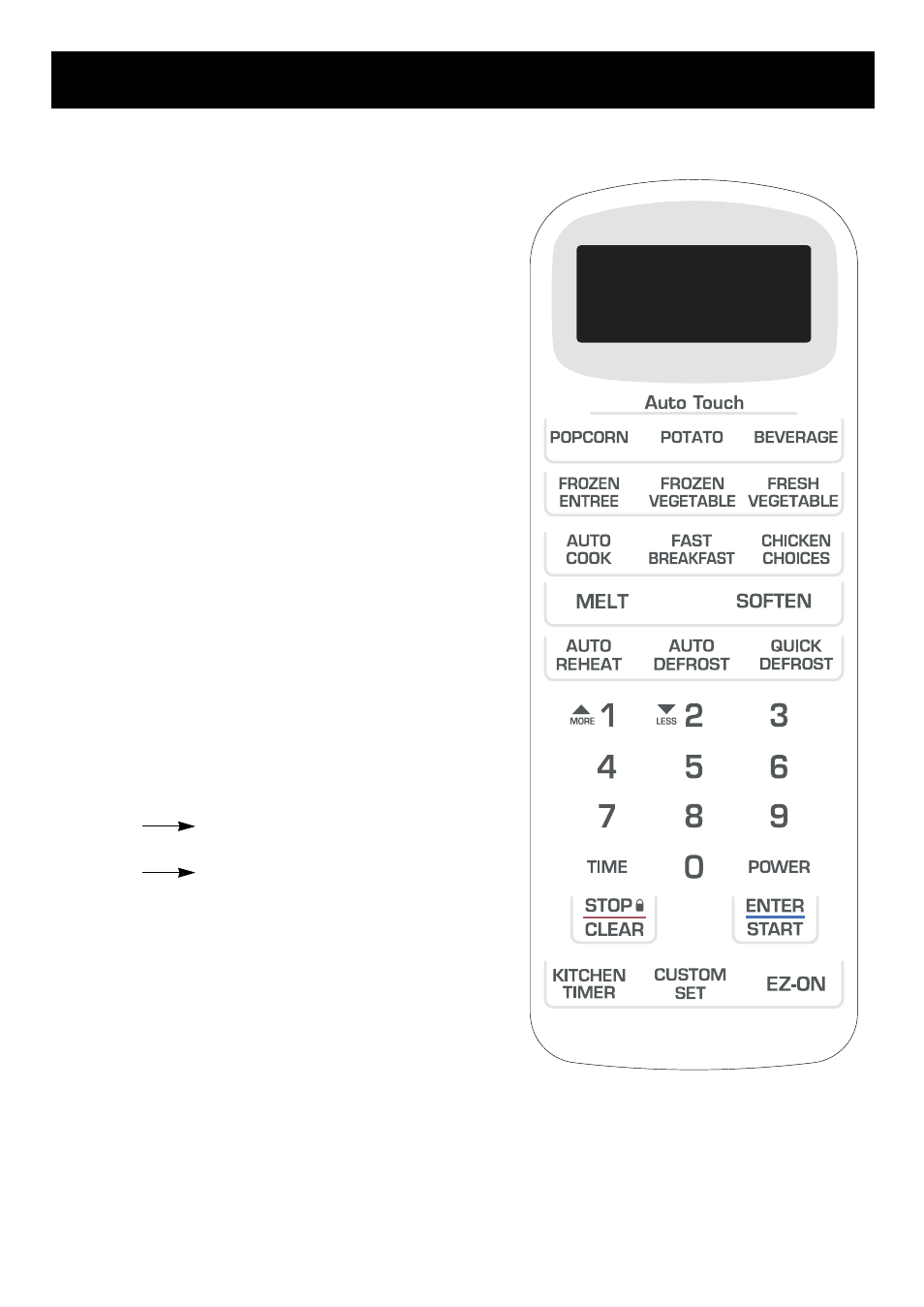 Understanding your microwave oven, Control panel | LG LRM1250W User Manual | Page 8 / 28