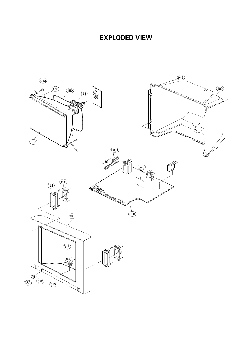 Exploded view | LG RT-21FA35R/RX/V/VX User Manual | Page 20 / 29
