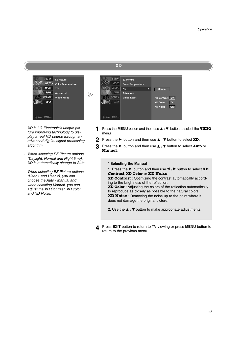 LG 26LC2D User Manual | Page 35 / 64