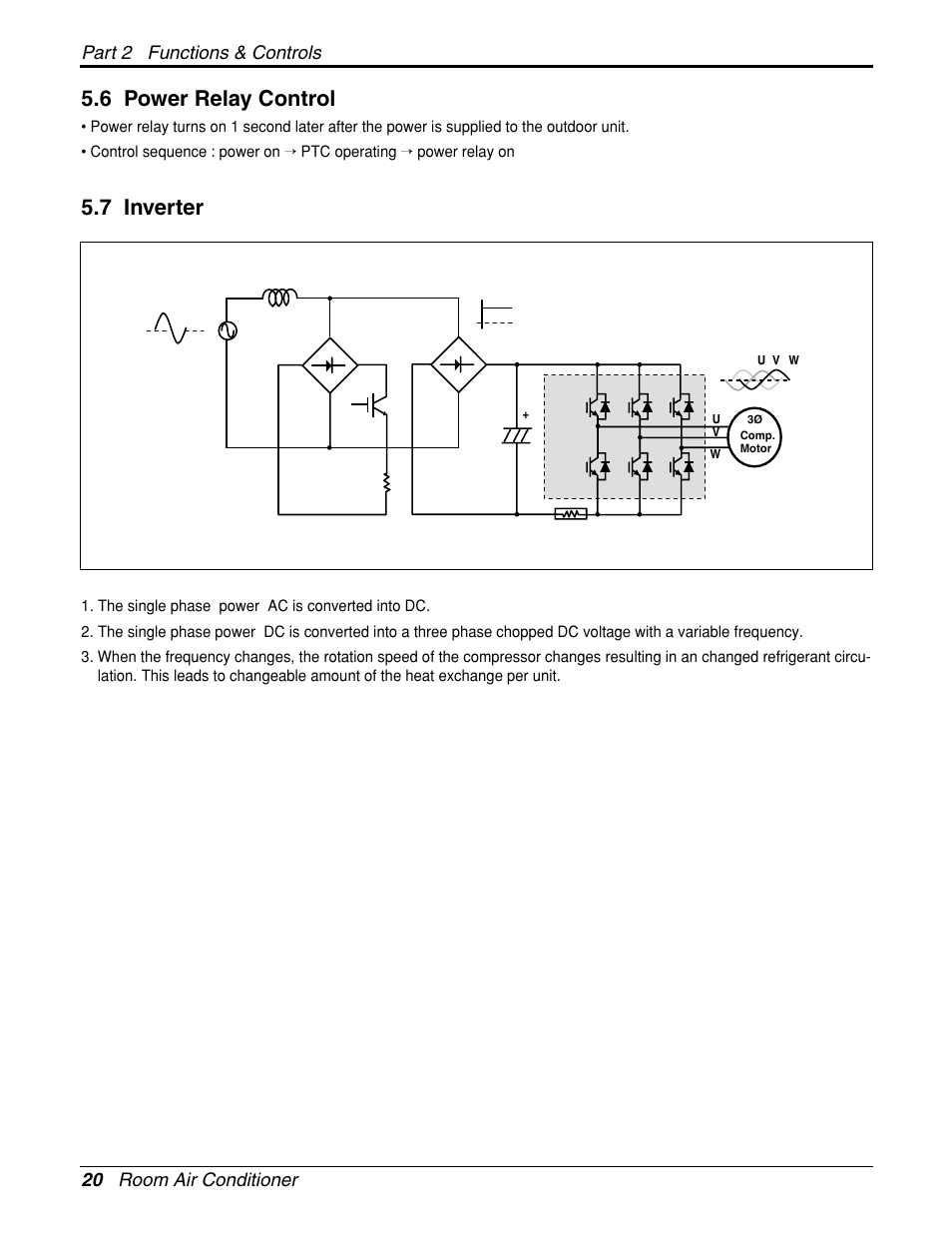 6 power relay control, 7 inverter | LG General Wall Mounted-Inverter Type User Manual | Page 20 / 67