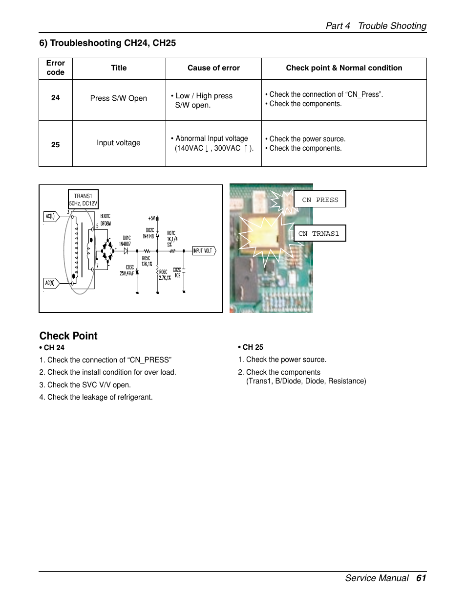 Check point | LG General Wall Mounted-Inverter Type User Manual | Page 61 / 67