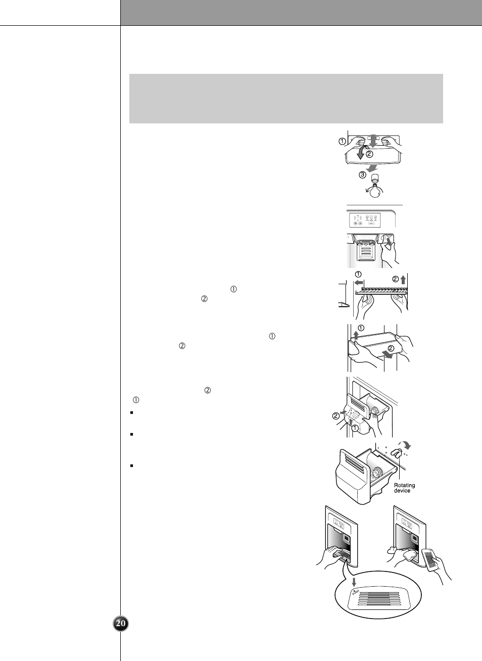 How to dismantle parts, Care and maintenance | LG SXS User Manual | Page 20 / 28