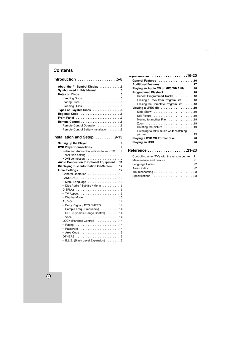 LG DN788 User Manual | Page 4 / 24