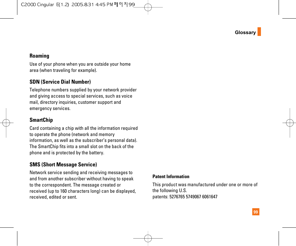 LG C2000 User Manual | Page 103 / 222