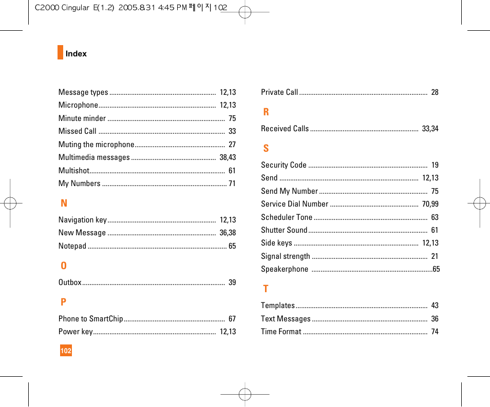 LG C2000 User Manual | Page 106 / 222