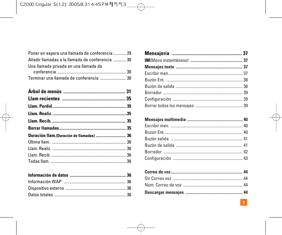 LG C2000 User Manual | Page 113 / 222