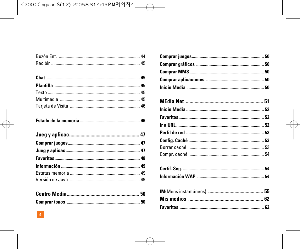 LG C2000 User Manual | Page 114 / 222