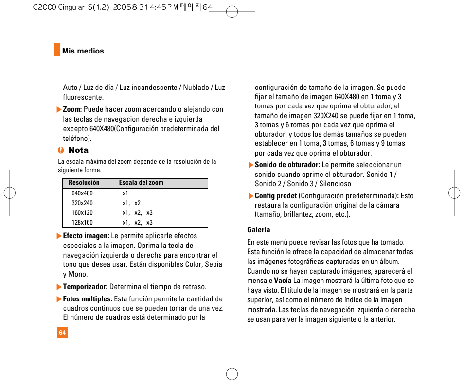 LG C2000 User Manual | Page 174 / 222