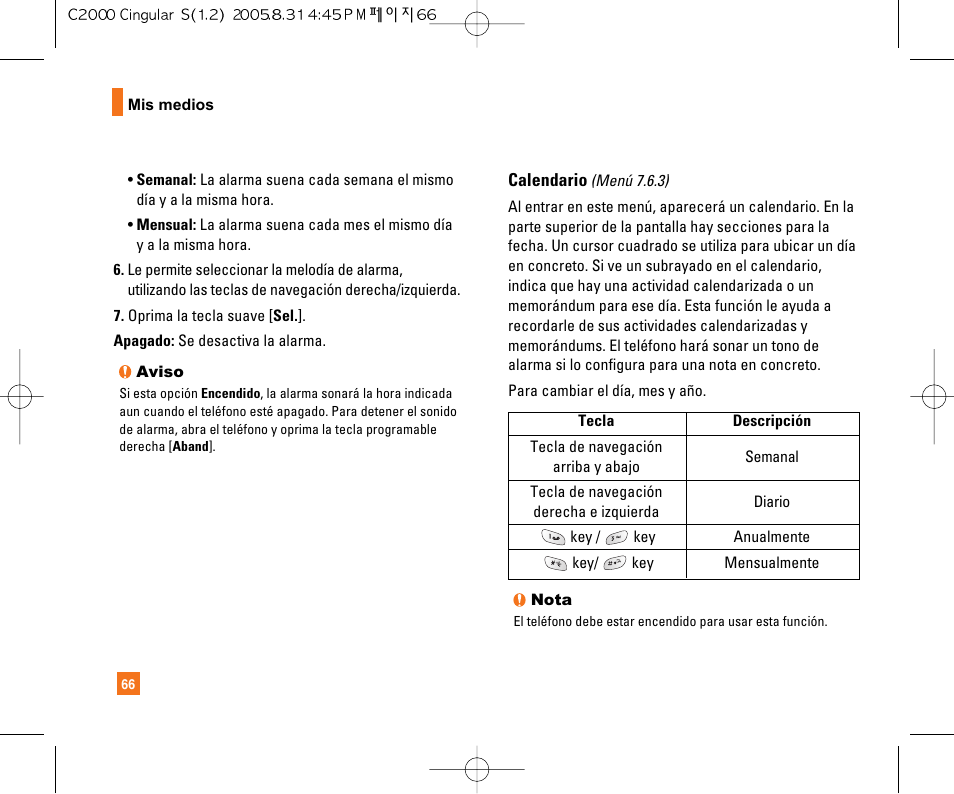 LG C2000 User Manual | Page 176 / 222