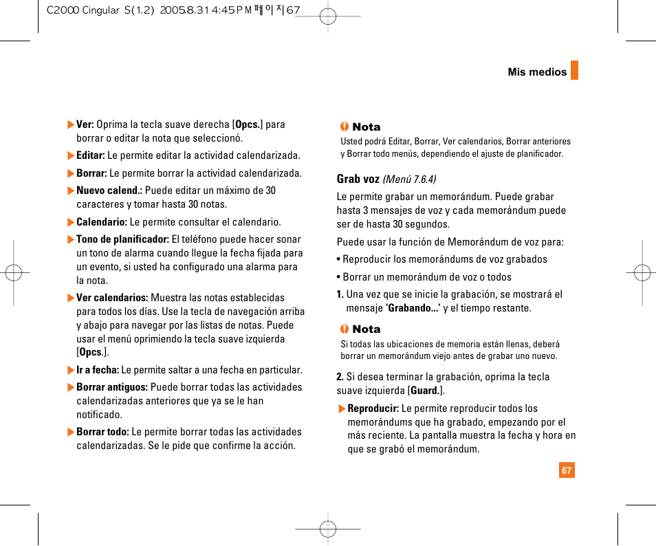 LG C2000 User Manual | Page 177 / 222