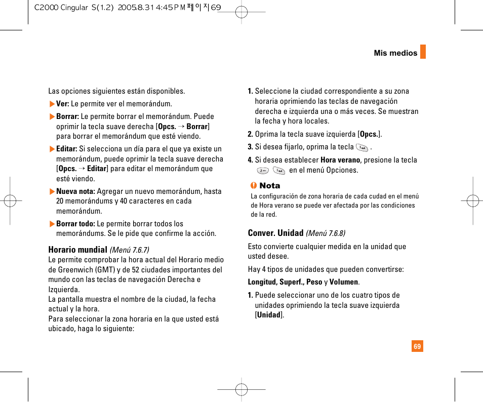 LG C2000 User Manual | Page 179 / 222