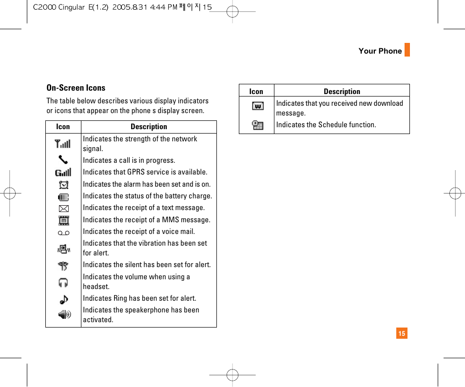 LG C2000 User Manual | Page 19 / 222