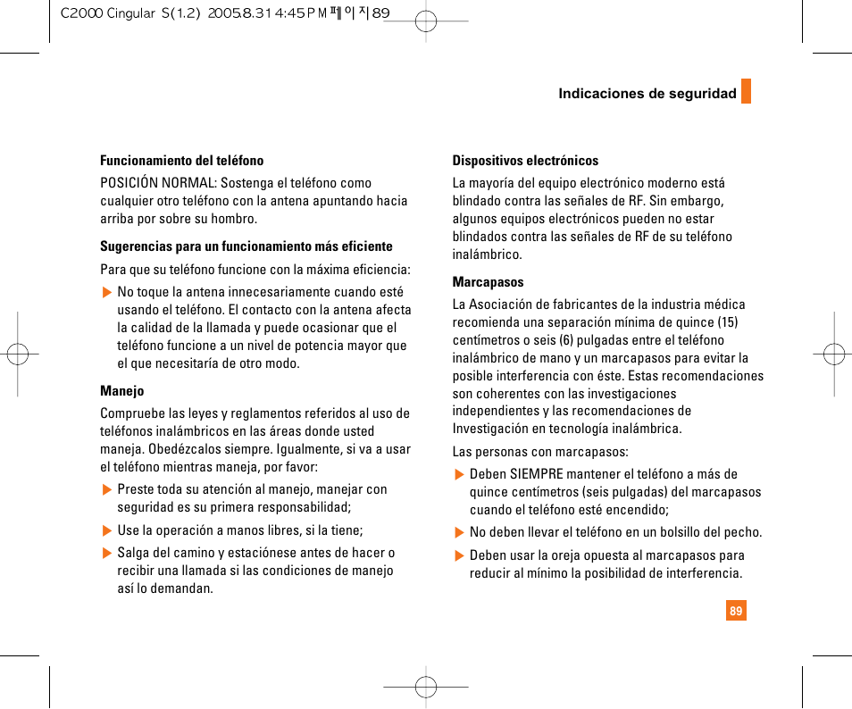 LG C2000 User Manual | Page 199 / 222