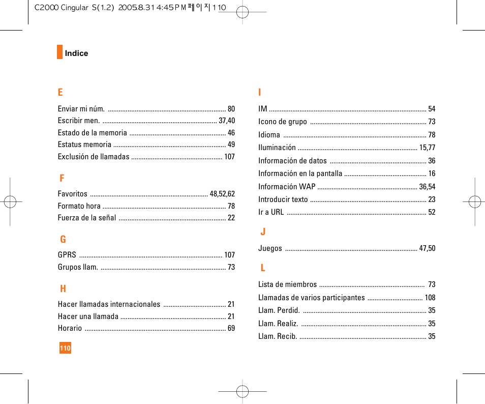 LG C2000 User Manual | Page 220 / 222