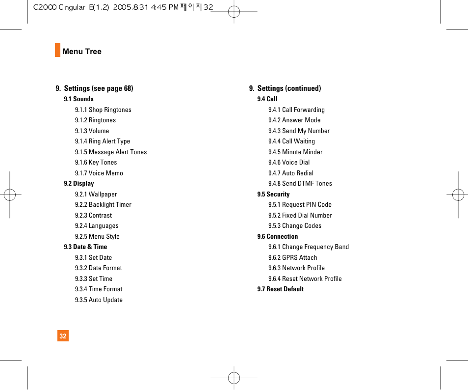 LG C2000 User Manual | Page 36 / 222