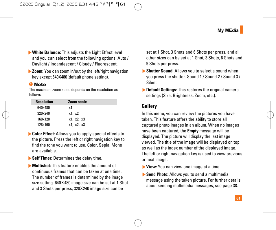 LG C2000 User Manual | Page 65 / 222