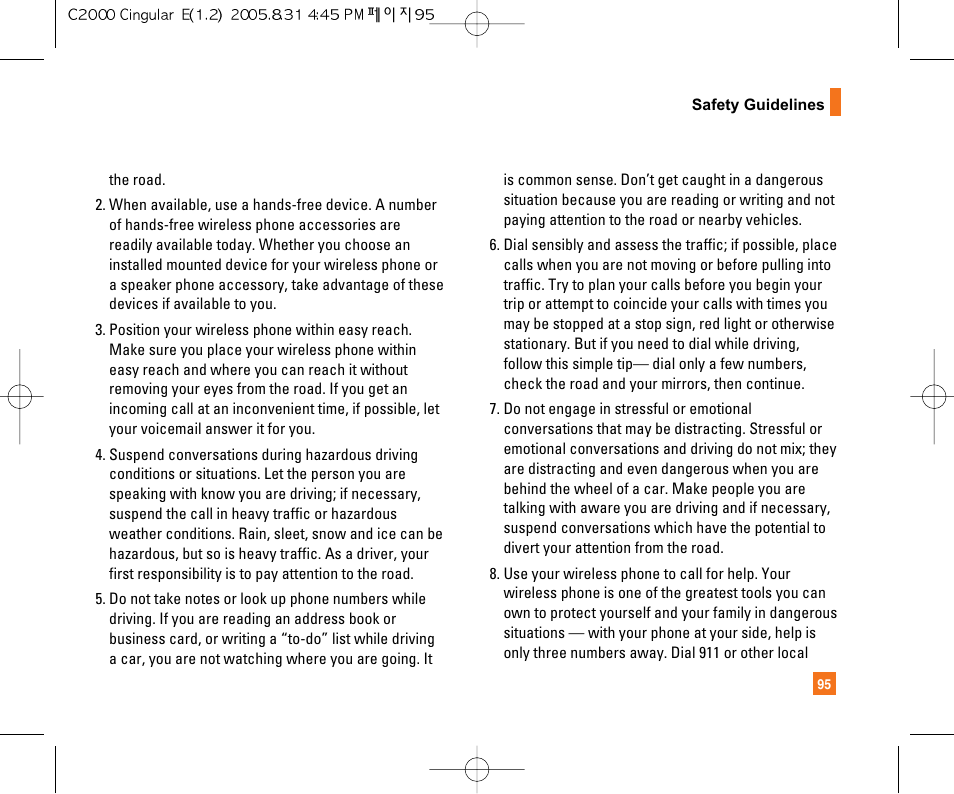 LG C2000 User Manual | Page 99 / 222